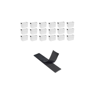 Sterilite 30 Quart Storage (18 Pack) Bundled with VELCRO® Brand 15 Foot Roll - VMInnovations