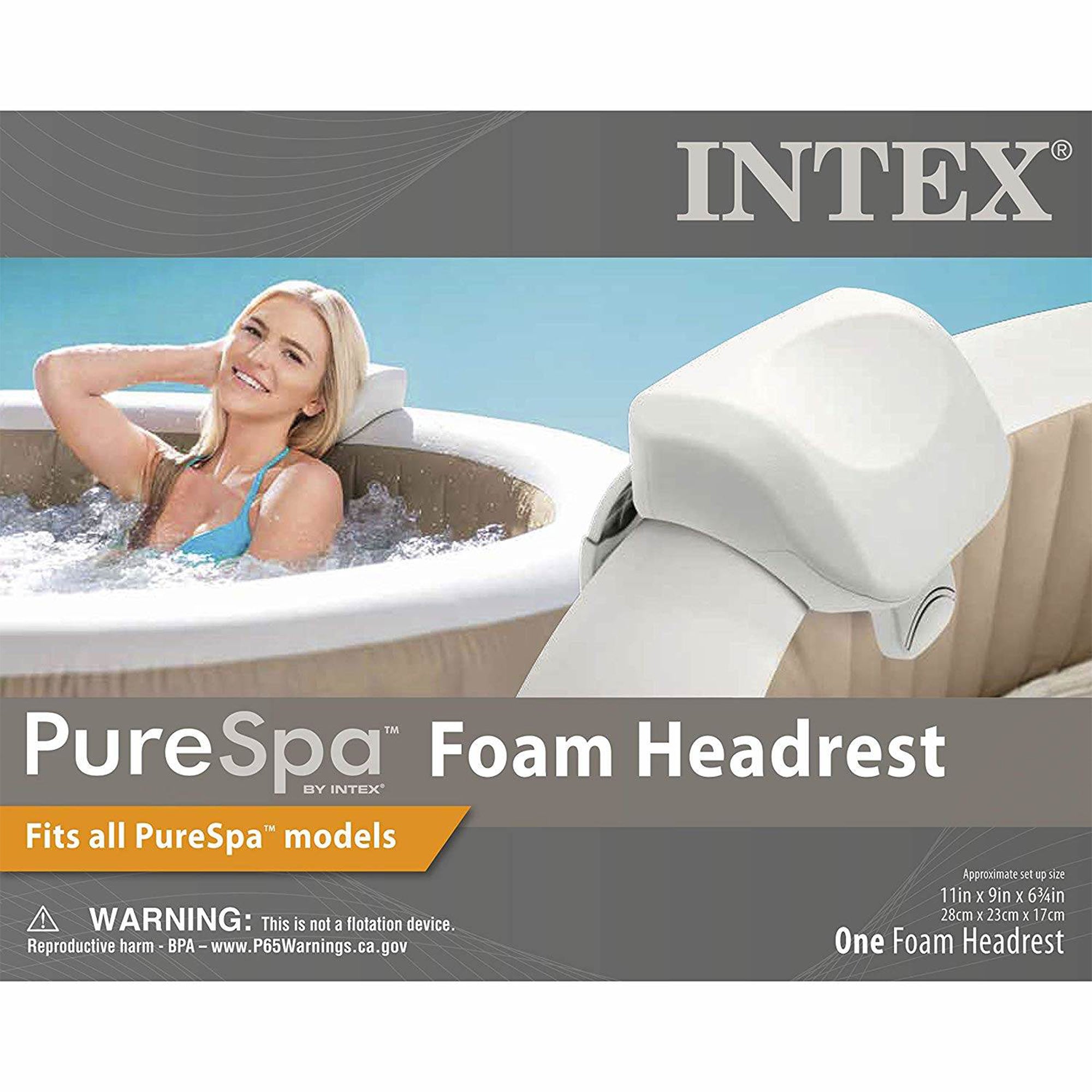 Intex PureSpa Inflatable Hot Tub w/ Headrests (2 Pack) and Seats (2 Pack)