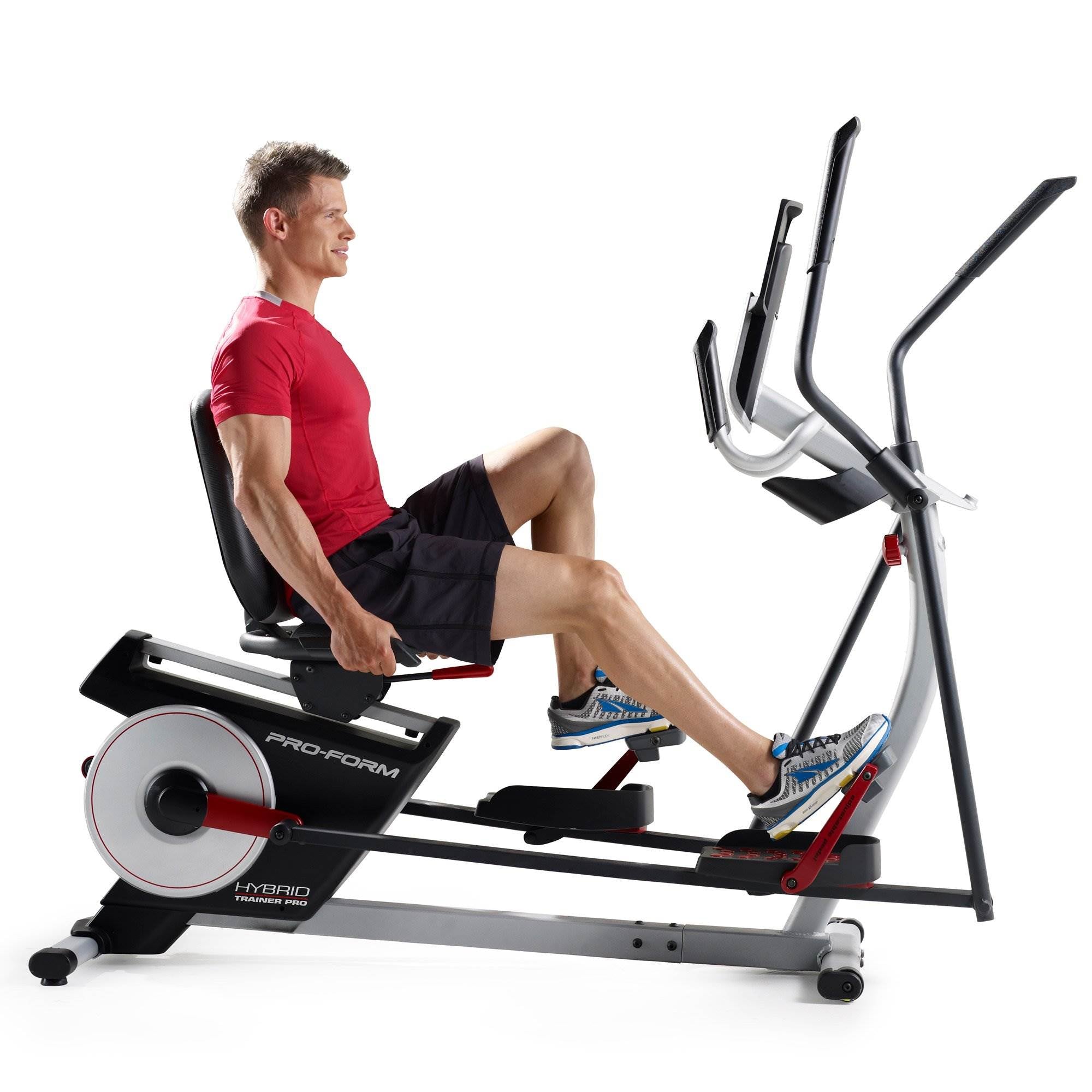 ProForm Hybrid Trainer Exercise Bike & Elliptical and Weider 40 Pound Kettlebell
