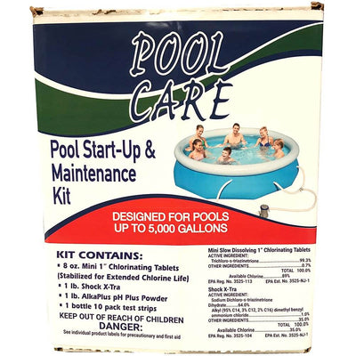 Intex 15 Foot Round Cover Tarp Qualco Pool Chemical Kit - VMInnovations