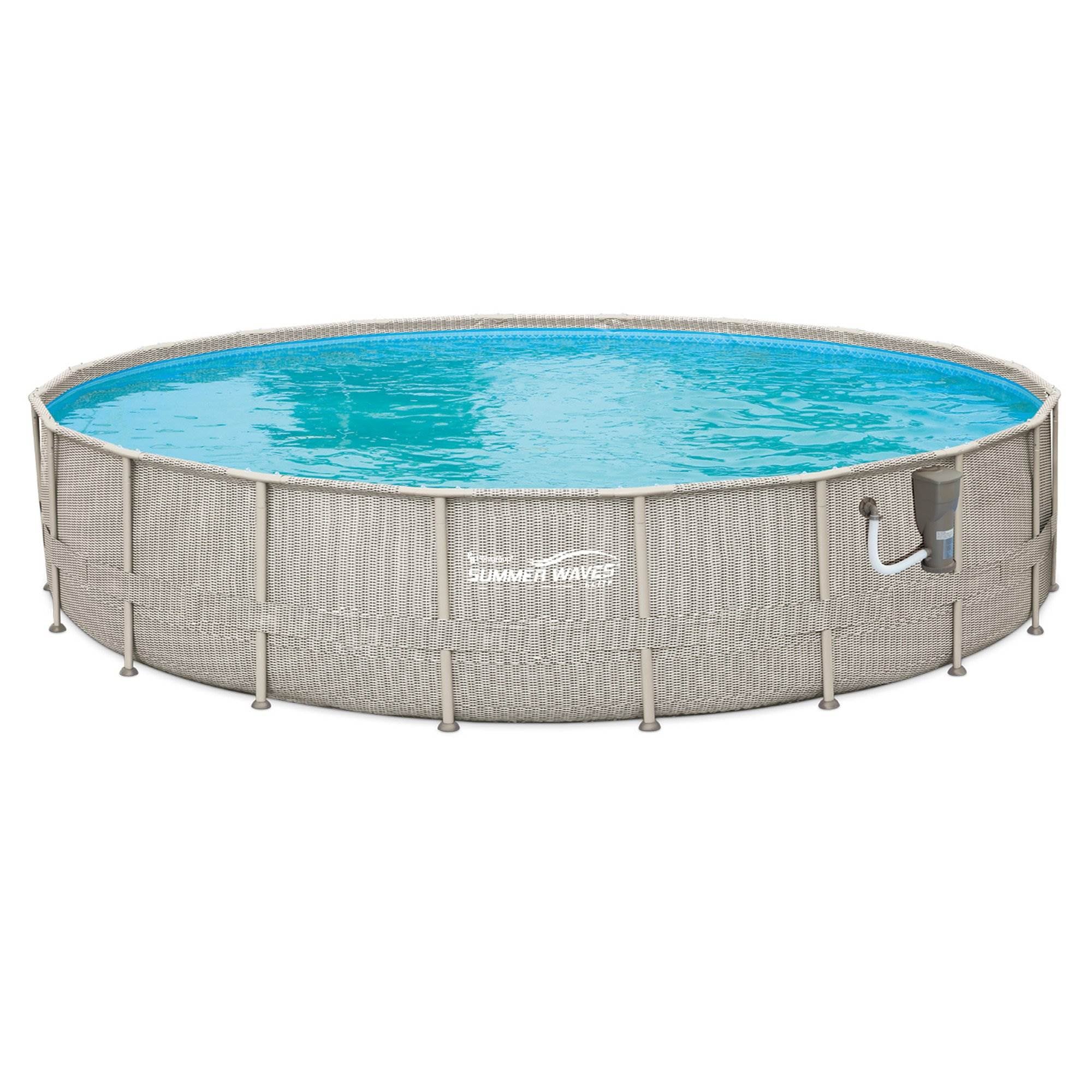 Summer Waves 20ft x 48in Above Ground Elite Frame Swimming Pool & Cleaner Kit