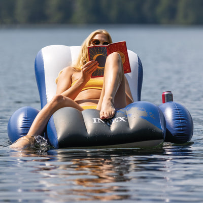 INTEX 32ft x 16ft x 52in Ultra XTR Rectangular Pool , Floats (2 Pack), & Cooler - VMInnovations
