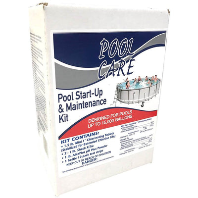 Summer Waves 24' x 52" Above Ground Pool w/ Sand Pump + Qualco Pool Chemical Kit