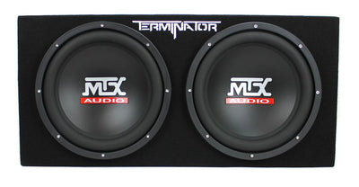 MTX 12" 1200W Dual Loaded Car Subwoofer Audio w/ Sub Box & Amplifier (Open Box) - VMInnovations