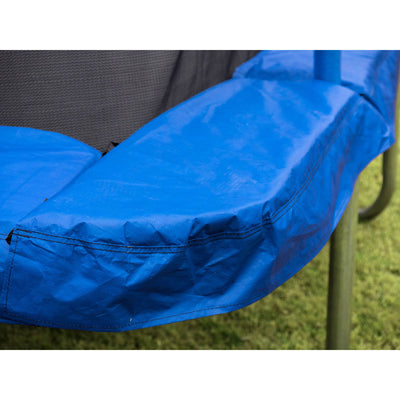 JumpKing 10 x 14" Trampoline with Safety Net and XDP Recreation Metal Anchor Kit