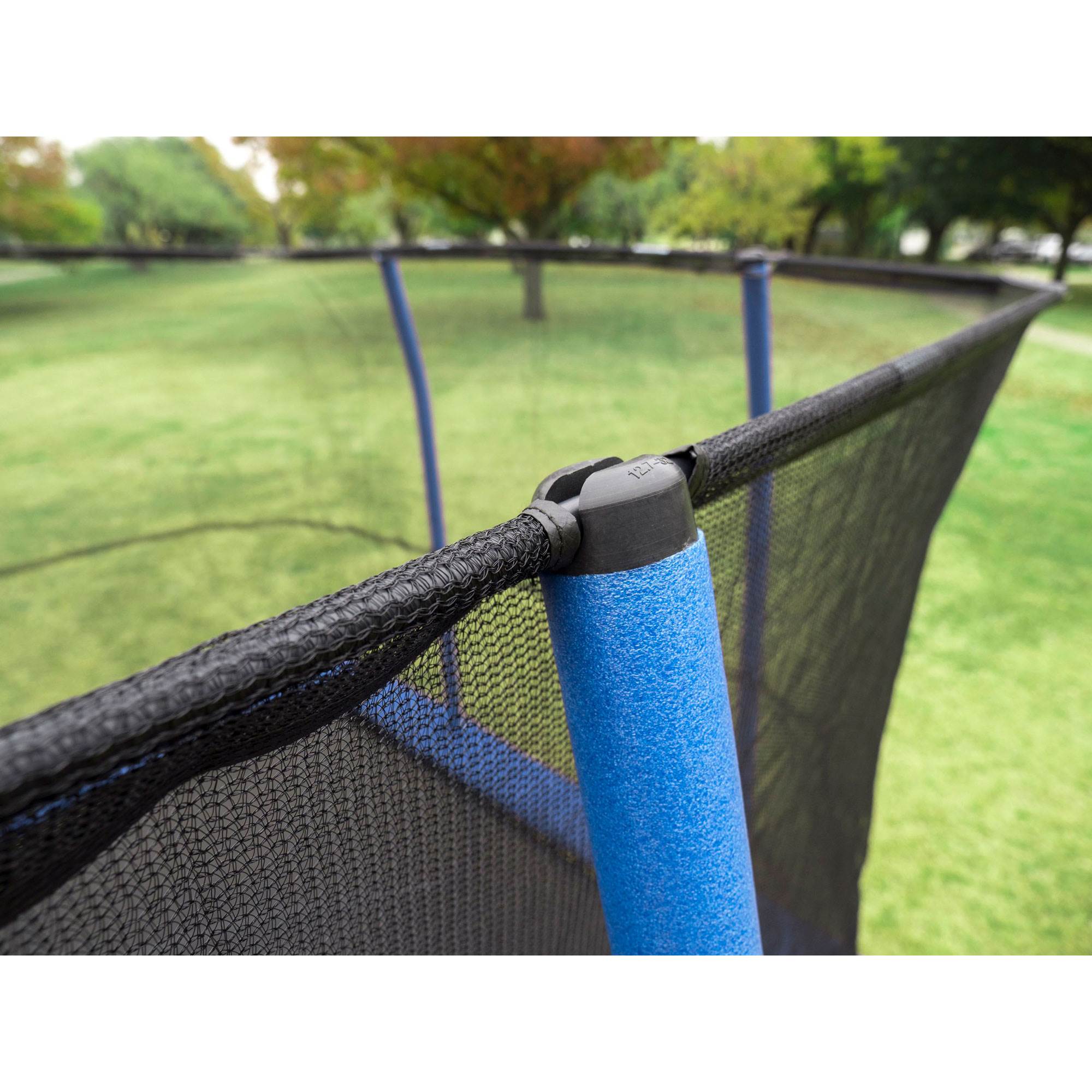 JumpKing 10 x 14" Trampoline with Safety Net and XDP Recreation Metal Anchor Kit