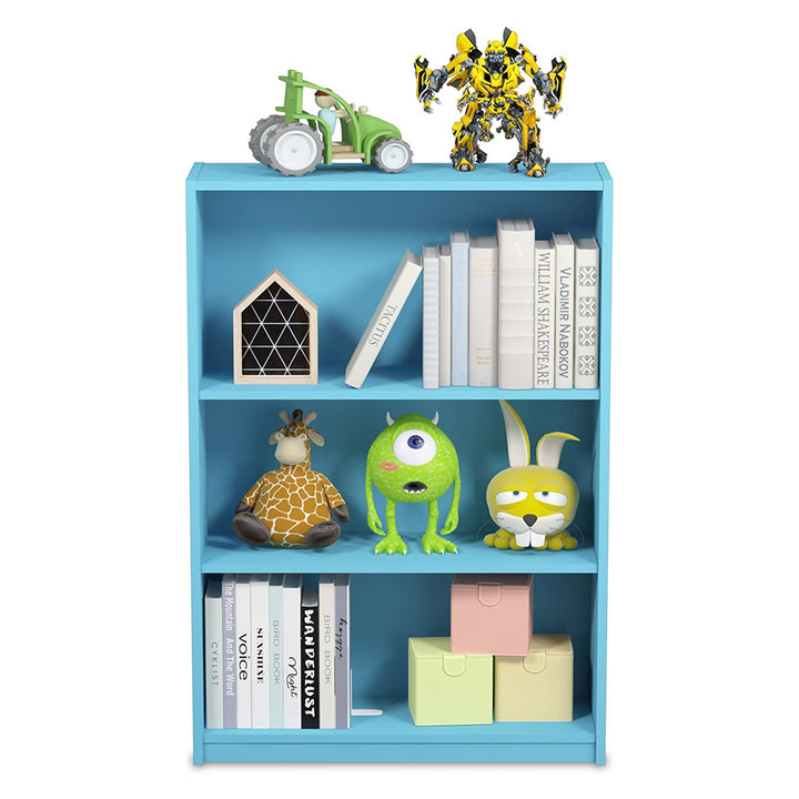 Furinno Jaya Wooden 3 Tier Adjustable Home Bookcase Display Shelf (Open Box)