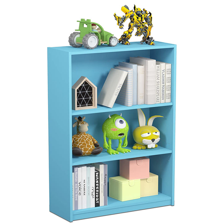 Furinno Jaya Wooden 3 Tier Adjustable Home Bookcase Display Shelf (Open Box)