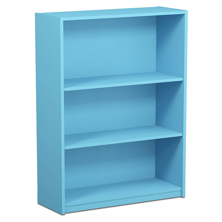 Furinno Jaya Wooden 3 Tier Adjustable Home Bookcase Display Shelf (Open Box)