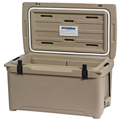 Engel 14.5 Gallon 70 Can 65 High Performance Seamless Roto Molded Cooler, Tan