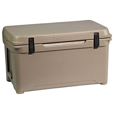 Engel 14.5 Gallon 70 Can 65 High Performance Seamless Roto Molded Cooler, Tan