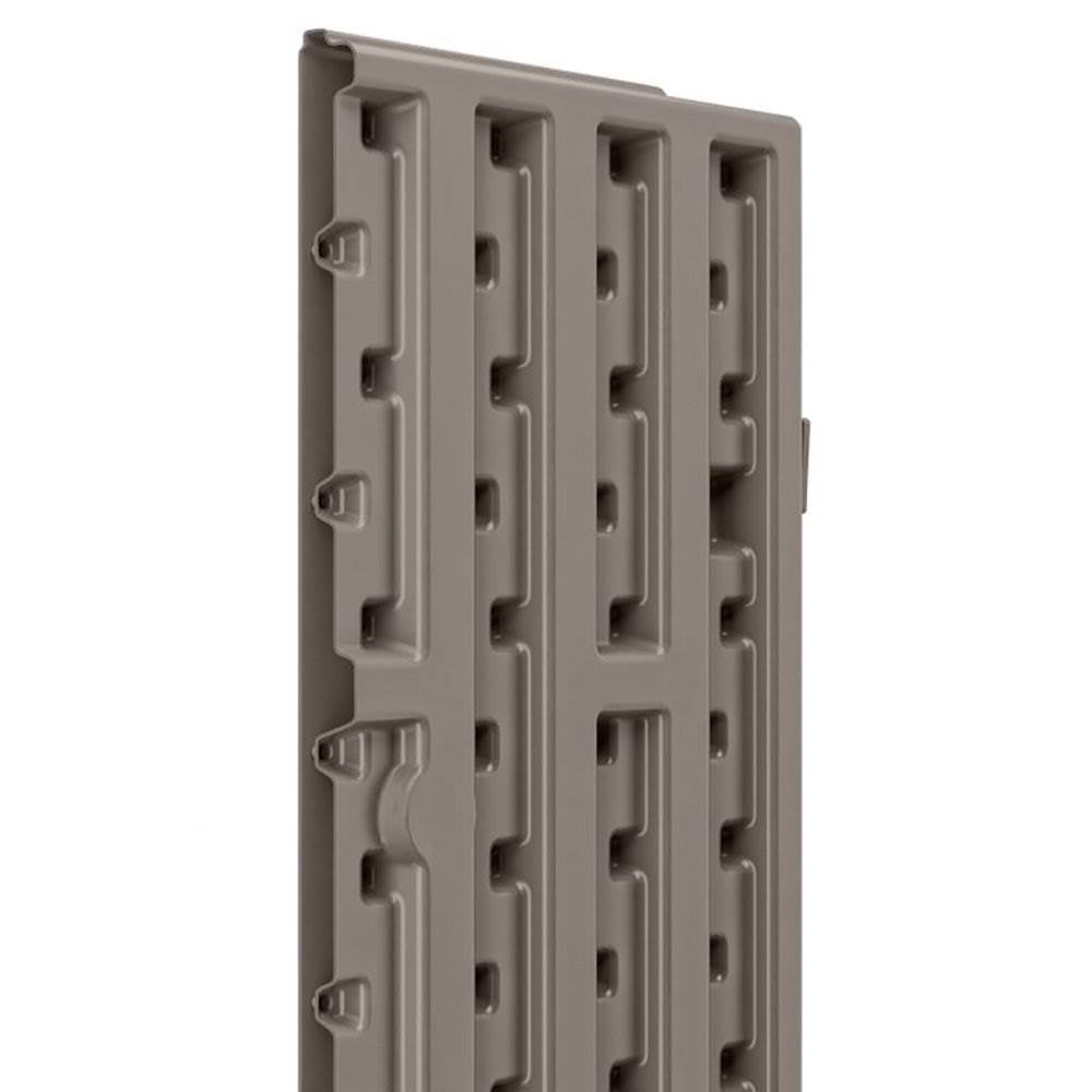 Suncast 4 Cubic Feet Resin Garage Wall Storage Cabinet, Platinum (Open Box) - VMInnovations