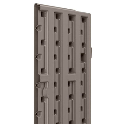 Suncast 4 Cubic Feet Resin Garage Wall Storage Cabinet, Platinum (Open Box) - VMInnovations