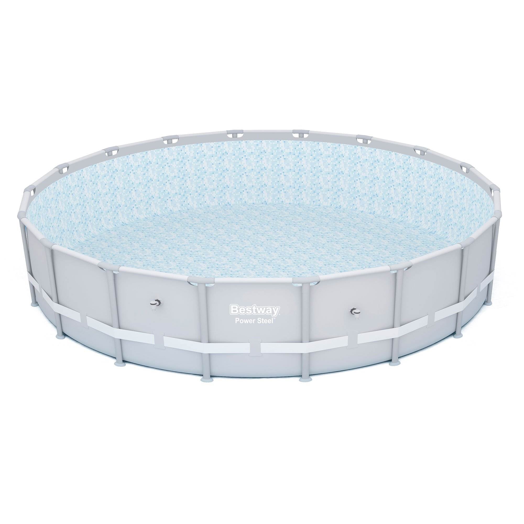 Bestway Steel Frame Above Ground 18ft x 48in Pool + Qualco Pool Chemical Kit - VMInnovations