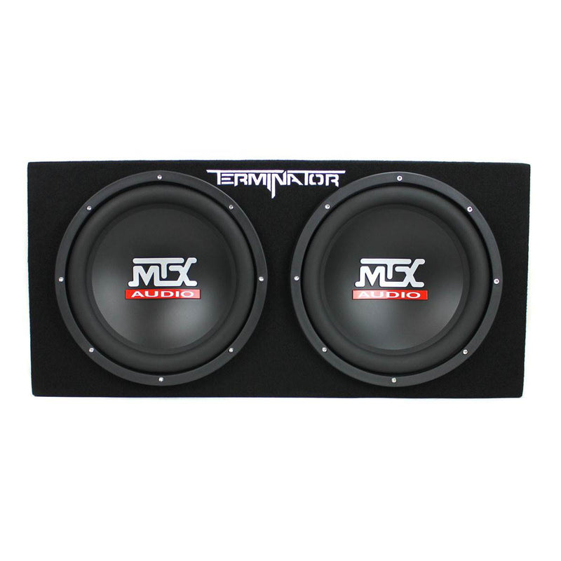 MTX 12" 1200W Subwoofer Box Enclosure and Boss Phantom 1500W Audio Amplifier