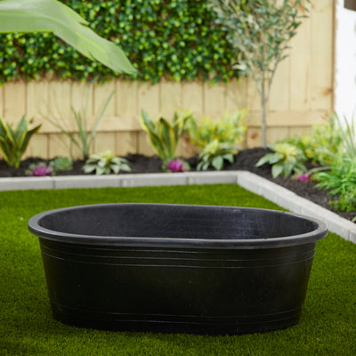 Tuff Stuff  40 Gallon Oval Water, Feed, or Storage Tank Tub, Green (Open Box)