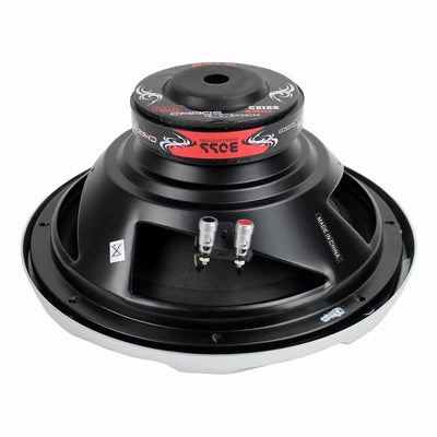 Boss Chaos 12" 1400W Subwoofer (2 Pack) + Amplifier + Sub Box Enclosures Pair