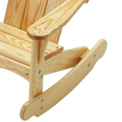 Little Colorado Knotty Pine Kids Adirondack Rocking Chair, Unfinished (Open Box)