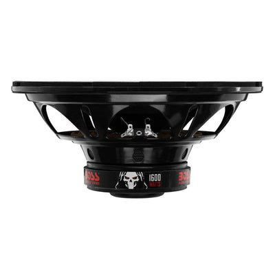 Boss Audio 12" 1600W Subwoofer (2 Pack) + Amplifier + Pair of Sub Box Enclosures