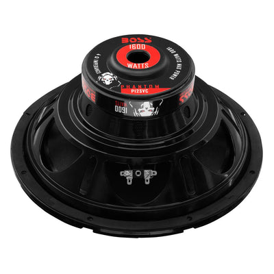 Boss Audio 12" 1600W Subwoofer (2 Pack) + Amplifier + Pair of Sub Box Enclosures