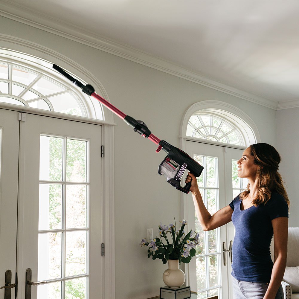 Shark IONFlex Stick Vacuum, Red (Cert. Refurb) + Arm & Hammer Pet Carpet Cleaner