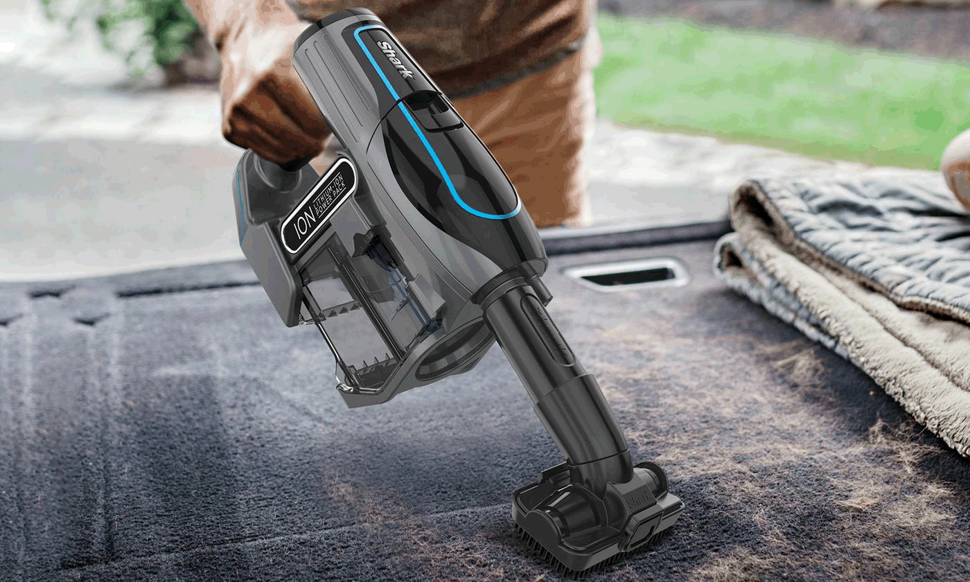 Shark IONFlex Stick Vacuum, Red (Cert. Refurb) + Arm & Hammer Pet Carpet Cleaner