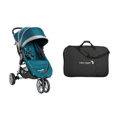 Baby Jogger City Mini Compact Baby Travel Stroller + Padded Travel Carry Bag - VMInnovations