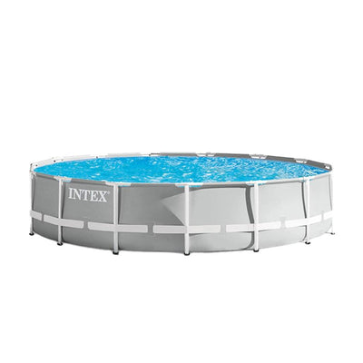 Intex 15ft x 42in Prism Frame Above Ground Swimming Pool Set with Debris Cover