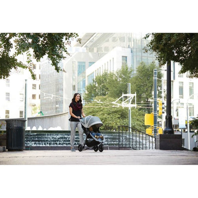 Baby Jogger Mini GT Folding Stroller, Teal/Gray and Stroller Carry Bag, Black