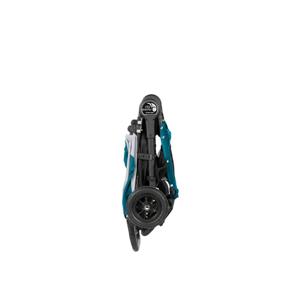 Baby Jogger Mini GT Travel Stroller, Teal/Gray and Deluxe Baby Stroller Bassinet - VMInnovations