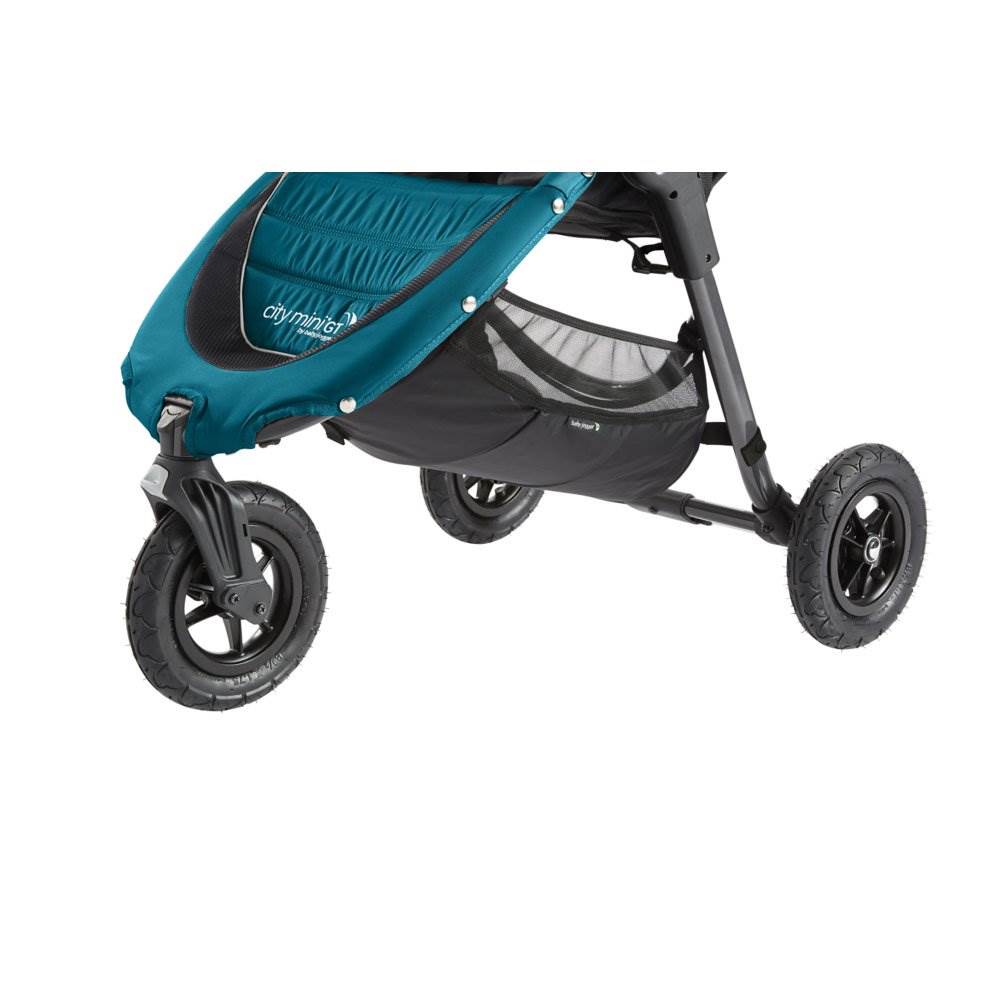 Baby Jogger Mini GT Travel Stroller, Teal/Gray and Deluxe Baby Stroller Bassinet - VMInnovations
