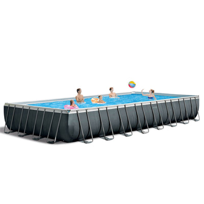 Intex 32ft x 16ft x 52in Ultra XTR Rectangular Swimming Pool and Maintenance Kit