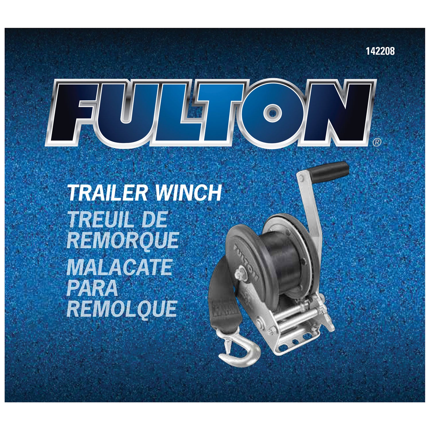 Fulton 142208 Single Speed Tow Winch with 20 Inch Strap, 1500 Pound Capacity - VMInnovations