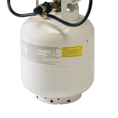 Texsport Bulk Tank Double Ceramic Burner Propane Gas Convection Heater, Silver