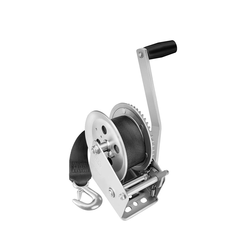 Fulton 142305 Single Speed Tow Winch with 20 Inch Strap, 1800 Pound Capacity