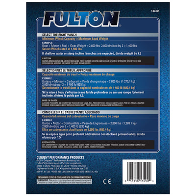 Fulton Single Speed Tow Winch with 20 Inch Strap, 1800 Pound Capacity (Used)