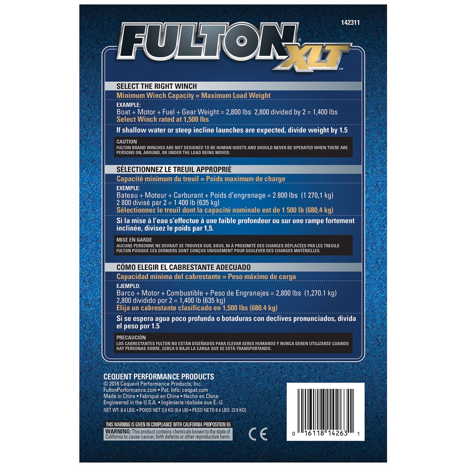Fulton 142311 Single Speed Trailer Winch with 20 Feet Strap, 1400 Pound Capacity - VMInnovations