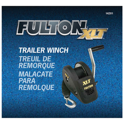 Fulton 142311 Single Speed Trailer Winch with 20 Feet Strap, 1400 Pound Capacity - VMInnovations