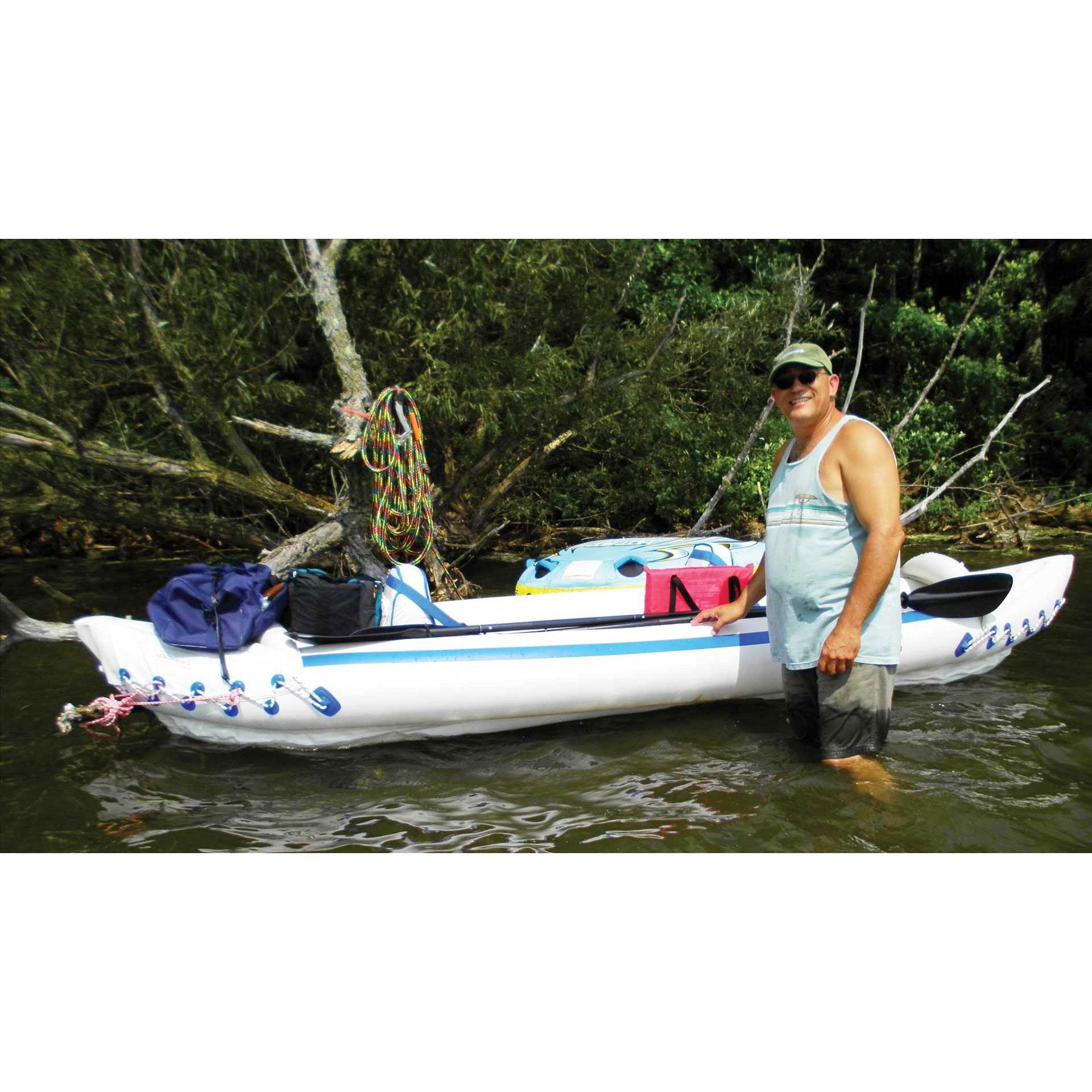 Sea Eagle Inflatable Kayak (1 Pack) & Paddles w/ NRS Life Jacket (2 Pack) - VMInnovations