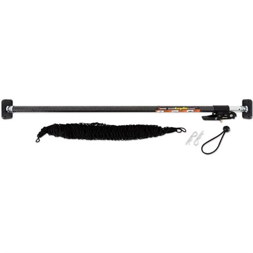 Keeper KargoBar Pickup Truck & SUV Adjustable Expandable 40 to 70 Inch Ratchet Keeper Kargo Bar Pickup Truck Adjustable Expandable Ratchet & Storage Net