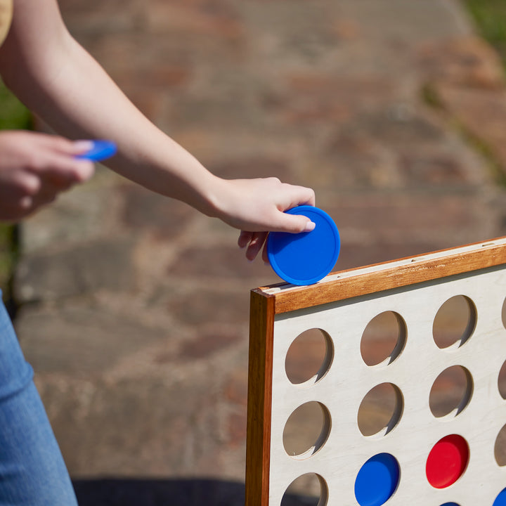 YardGames Large Tumbling Timbers & Giant 4 in a Row Outdoor Game Bundle