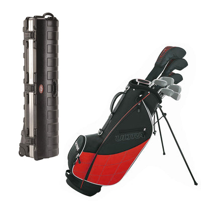 Wilson Ultra Men's 13 Piece Golf Club Set and SKB Cases Hard Plastic Travel Case
