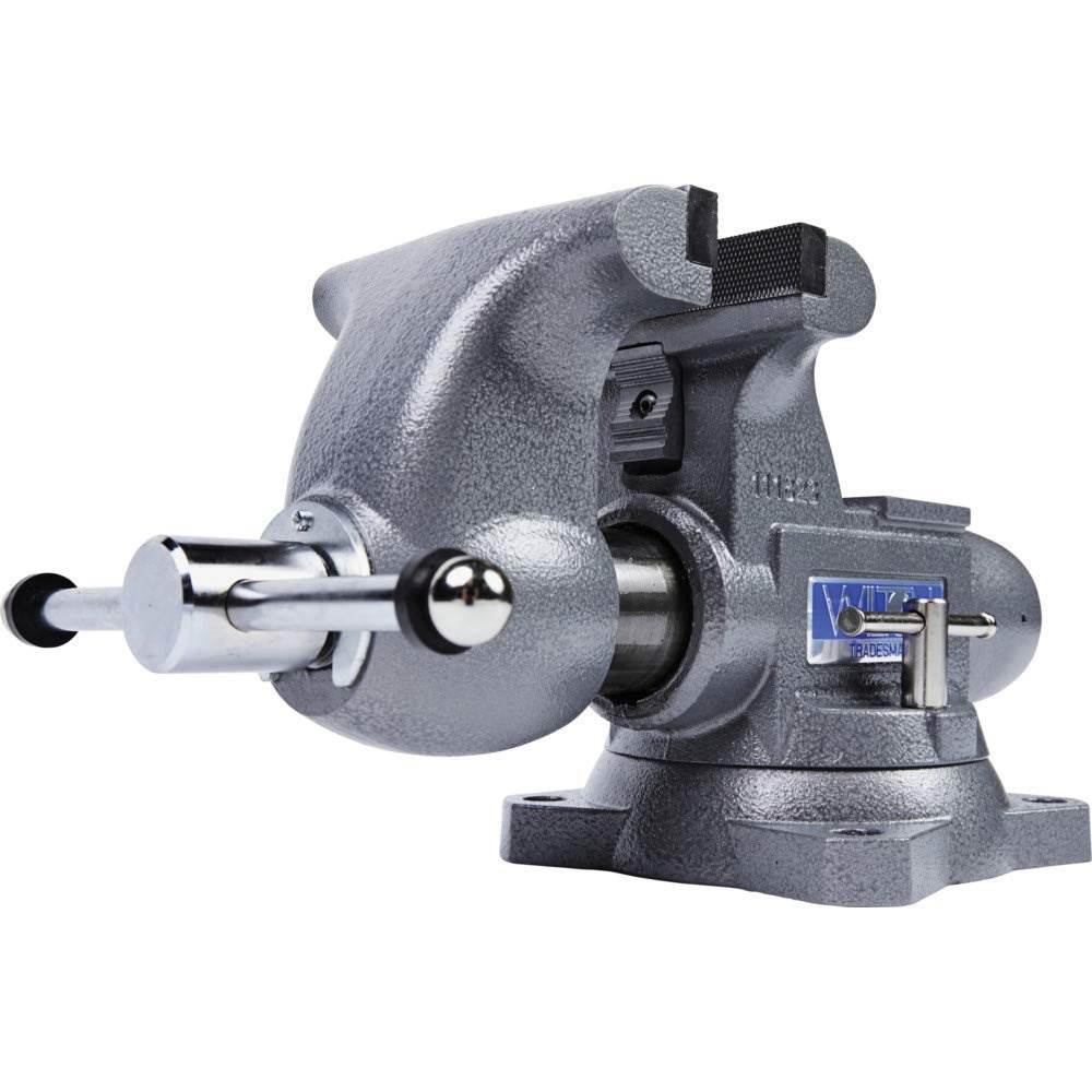 Wilton Tradesman 1765 Steel Swivel Base Work Bench Vise w/ 4 Pound Sledge Hammer