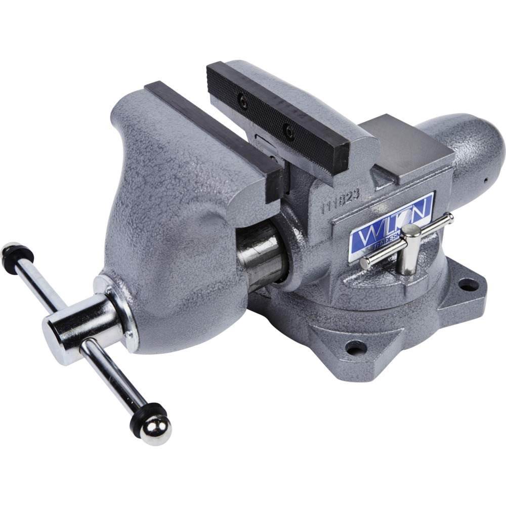Wilton Tradesman 1765 Steel Swivel Base Work Bench Vise w/ 4 Pound Sledge Hammer