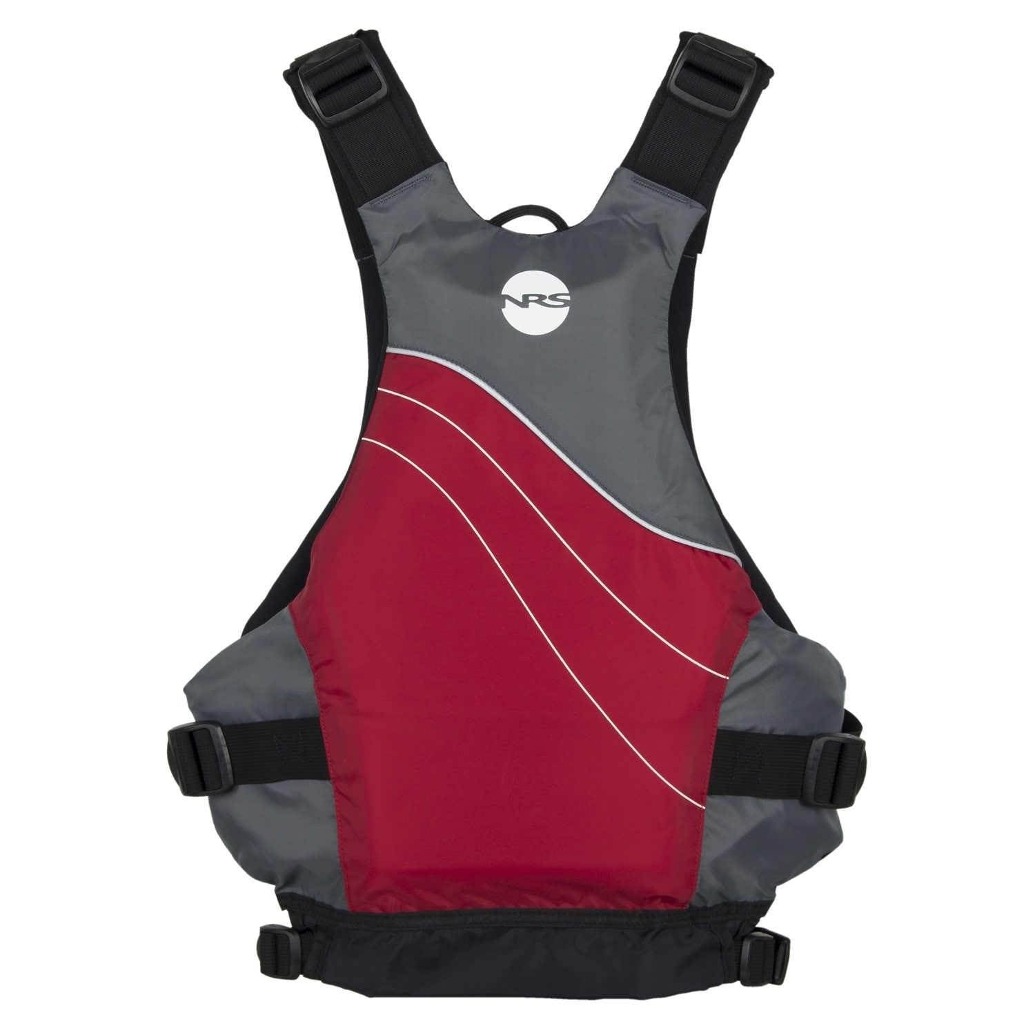 Intex Challenger Inflatable Kayak Set & NRS Vapor Adult L/XL Life Vest, Red - VMInnovations