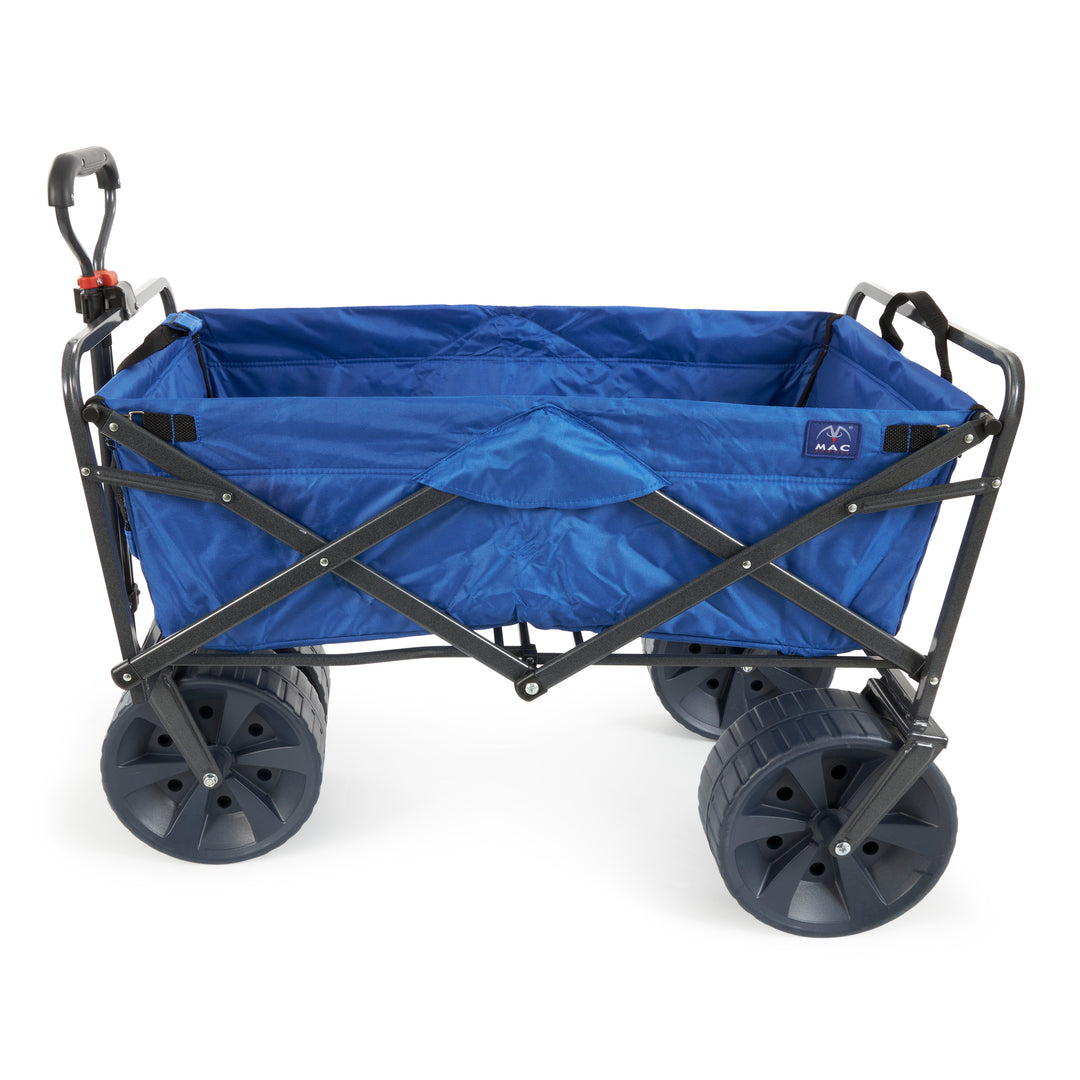 Mac Sports All Terrain Beach Utility Wagon, Blue/Black (Open Box) (2 Pack) - VMInnovations