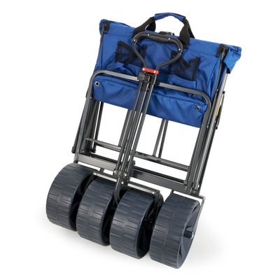 Mac Sports All Terrain Beach Utility Wagon, Blue/Black (Open Box) (2 Pack) - VMInnovations
