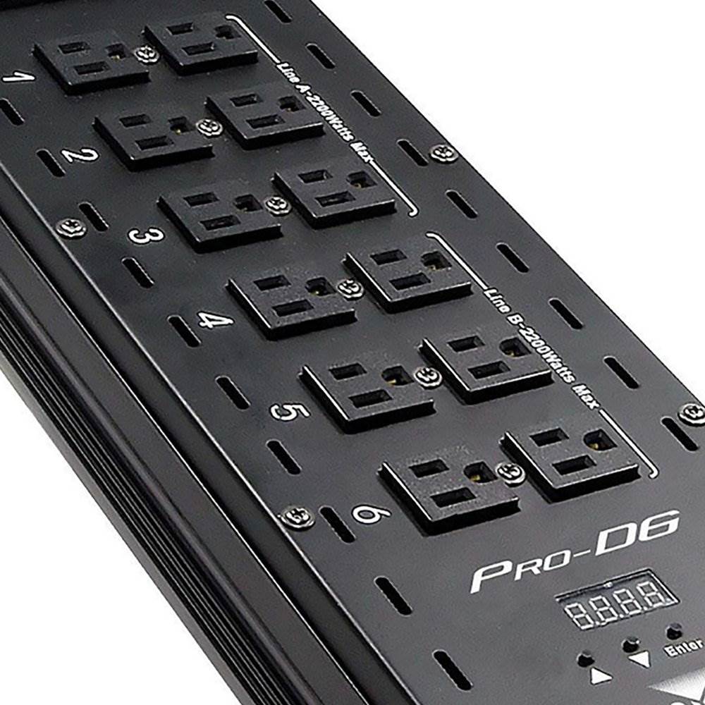 Chauvet DJ Pro D6 6-Channel DMX-512 Dual 20A Power Dimmer Switch Relay Pack