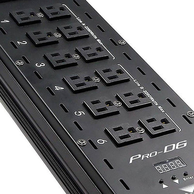 Chauvet DJ Pro D6 6-Channel DMX-512 Dual 20A Power Dimmer Switch Relay Pack