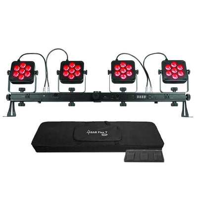 Chauvet DJ 4Bar Flex T USB LED RGB DMX Light Effect System w/ Footswitch & Case